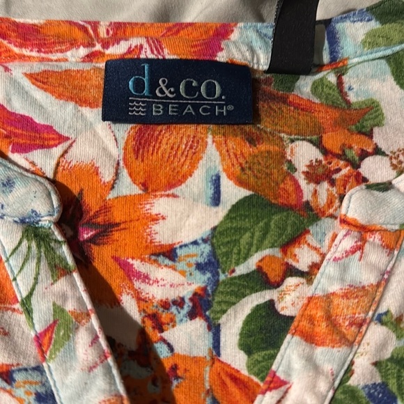 Floral Orange and Green Women's Skirt - Picture 4 of 4